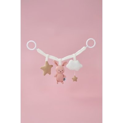 JABADABADO Hračka na kočárek Zajíček růžový - 85032_002