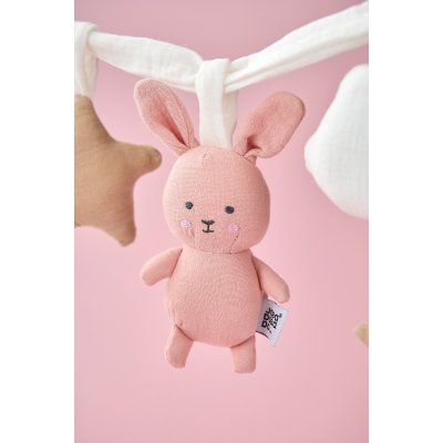 JABADABADO Hračka na kočárek Zajíček růžový - 85032_003
