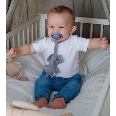 JABADABADO Plyšáček s klipem na dudlík Sloník - 85045_002