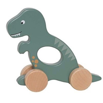 JABADABADO Dinosaurus na kolečkách zelený