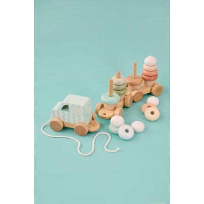 JABADABADO Dřevěný vláček s kostkami Zmrzlina - 85114_003
