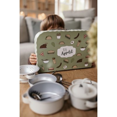 JABADABADO Set nádobí v kufříku Zelená - 85138_009