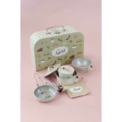 JABADABADO Set nádobí v kufříku Zelená - 85138_004