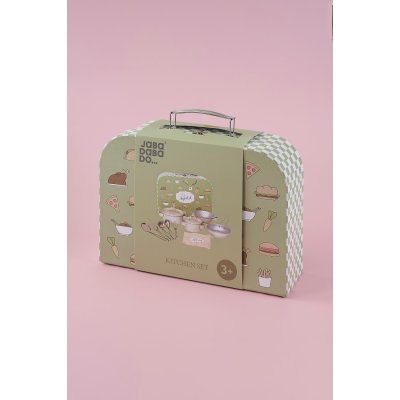 JABADABADO Set nádobí v kufříku Zelená - 85138_007