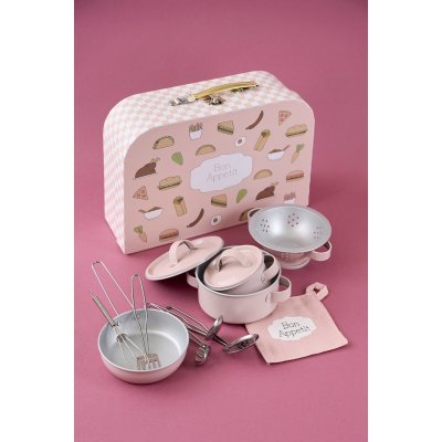 JABADABADO Set nádobí v kufříku Růžová - 85141_003