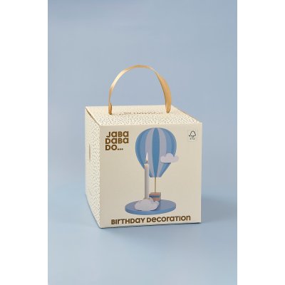 JABADABADO Stojan na svíčku Horkovzdušný balón modrý - 85181_003