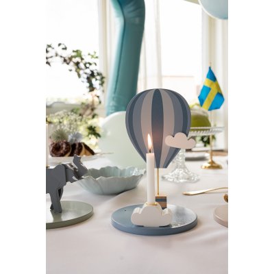 JABADABADO Stojan na svíčku Horkovzdušný balón modrý - 85181_005