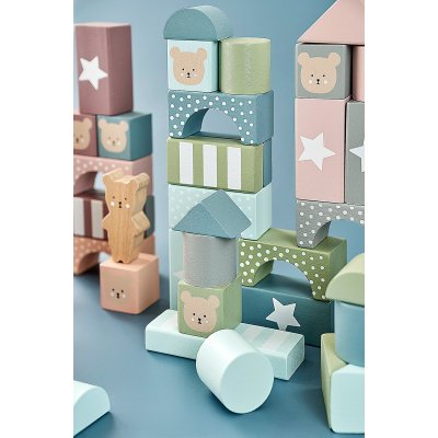 JABADABADO Dřevěné kostky na stavění Medvídek - 85212_003