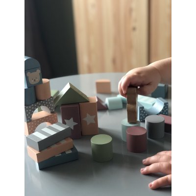 JABADABADO Dřevěné kostky na stavění Medvídek - 85212_006