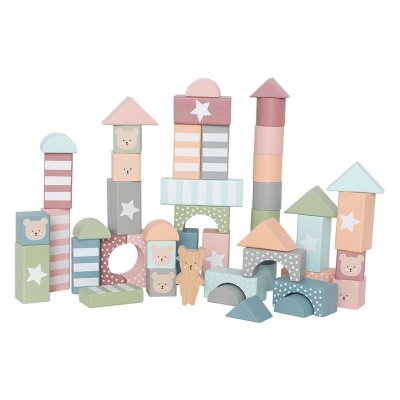 JABADABADO Dřevěné kostky na stavění Medvídek