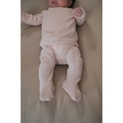 LODGER Tepláčky novorozenecké Pointelle Powder vel. 50 - 85256_004