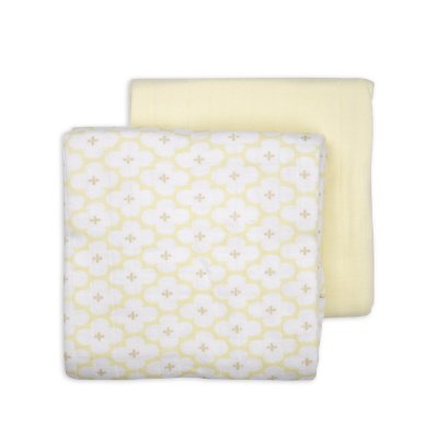 LODGER Swaddler Solid Matcha 2balení 110 x 110 cm Butter - 85354_001