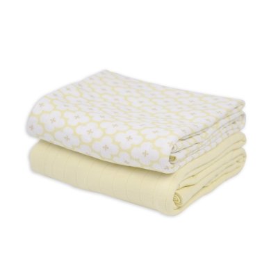 LODGER Swaddler Solid Matcha 2balení 110 x 110 cm Butter - 85354_002