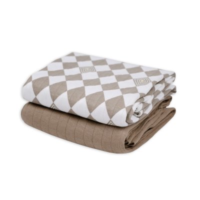 LODGER Swaddler Solid Matcha 2balení 110 x 110 cm Buffalo - 85356_001