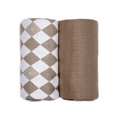 LODGER Swaddler Solid Matcha 2balení 110 x 110 cm Buffalo