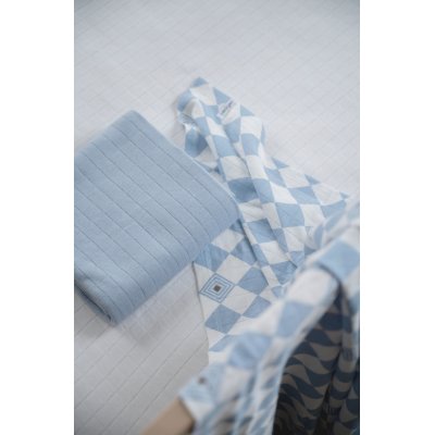LODGER Swaddler Solid Matcha 2balení 110 x 110 cm Blue Fogg - 85357_003