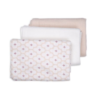 LODGER Swaddler Solid Matcha 3balení 70 x 70 cm Powder - 85358_001