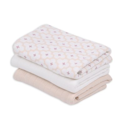 LODGER Swaddler Solid Matcha 3balení 70 x 70 cm Powder - 85358_002