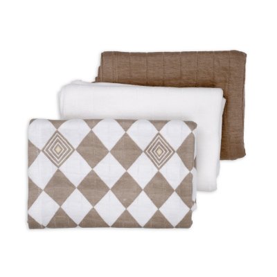 LODGER Swaddler Solid Matcha 3balení 70 x 70 cm Buffalo - 85360_001