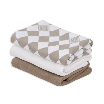 LODGER Swaddler Solid Matcha 3balení 70 x 70 cm Buffalo - 85360_002