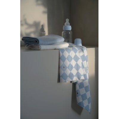 LODGER Swaddler Solid Matcha 3balení 70 x 70 cm Blue Fogg - 85361_003