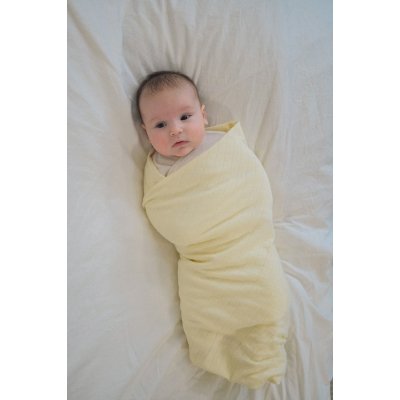 LODGER Swaddler Solid 2balení 110 x 110 cm Cloud Dancer/Butter - 85364_003