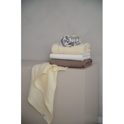 LODGER Swaddler Solid 2balení 110 x 110 cm Cloud Dancer/Butter - 85364_004