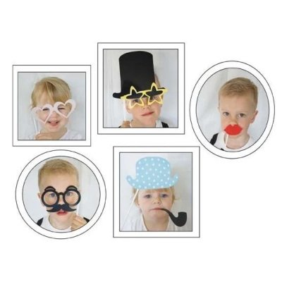 JABADABADO Dětské fotorekvizity na oslavu 14 ks - 85395_001