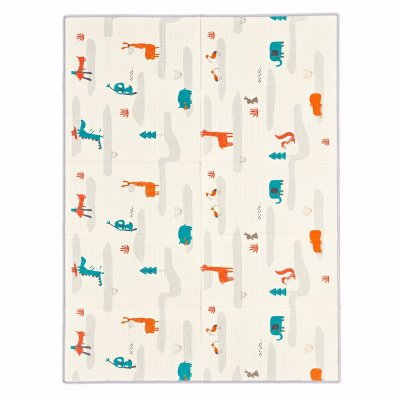 NANNA Skládací oboustranná podložka na hraní 200 x 150 cm Město - 85401_002