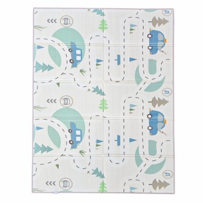 NANNA Skládací oboustranná podložka na hraní 200 x 150 cm Silnice - 85406_001