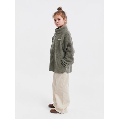 LEOKID Fleecová bunda Theo Vetiver Green vel. 128 - 85412_010