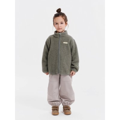 LEOKID Fleecová bunda Theo Vetiver Green vel. 134 - 85413_012