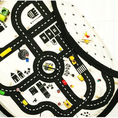 PLAY AND GO Noomad original Hrací deka a Vak na hračky Roadmap - 22111_009
