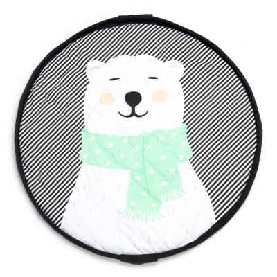 PLAY AND GO Noomad soft Hrací deka a Vak na hračky Polar Bear