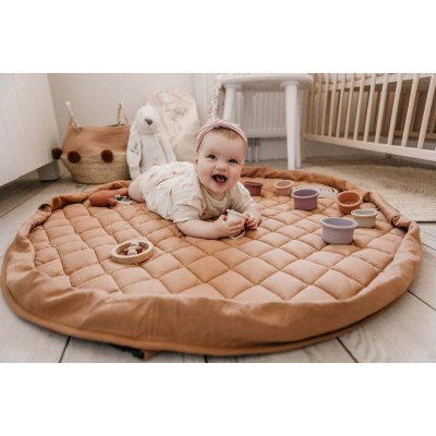 PLAY AND GO Noomad soft Hrací deka a Vak na hračky Organic Tawny Brown - 47109_010
