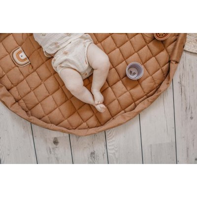 PLAY AND GO Noomad soft Hrací deka a Vak na hračky Organic Tawny Brown - 47109_011