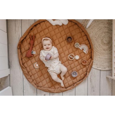 PLAY AND GO Noomad soft Hrací deka a Vak na hračky Organic Tawny Brown - 47109_008