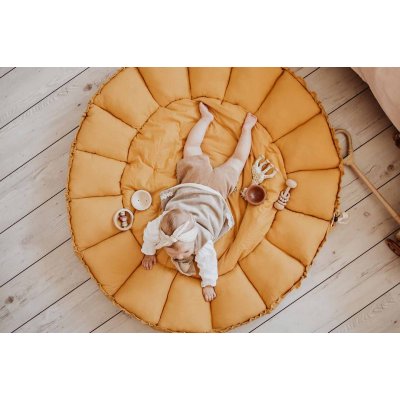 PLAY AND GO Coco Bloom Dětské hnízdo Mustard - 51099mu_009