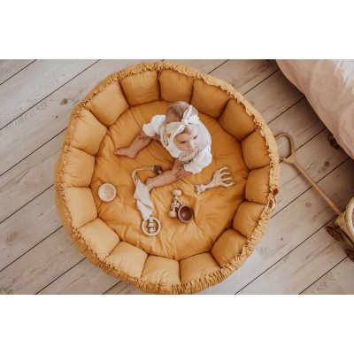 PLAY AND GO Coco Bloom Dětské hnízdo Mustard - 51099mu_006