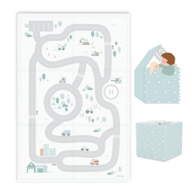 PLAY AND GO Tiloo EEVAA Podložka na hraní a domeček Road