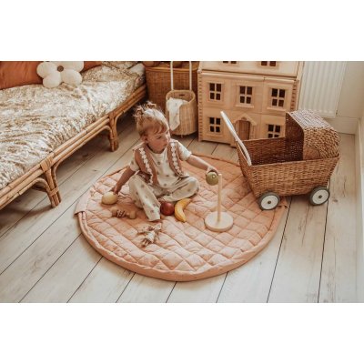 PLAY AND GO Noomad soft Hrací deka a Vak na hračky Organic Fleuri - 53261_010