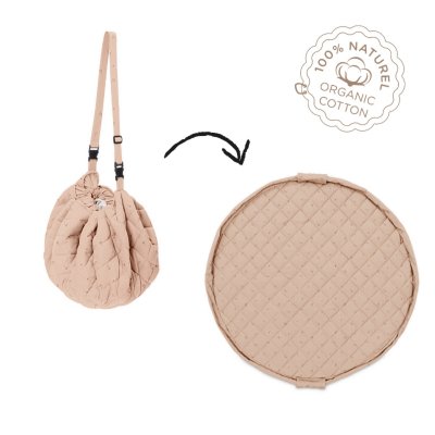 PLAY AND GO Noomad soft Hrací deka a Vak na hračky Organic Fleuri - 53261_001