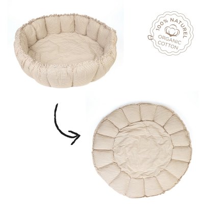 PLAY AND GO Coco Bloom Dětské hnízdo Stripes Blue - 51099mp_001