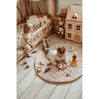 PLAY AND GO Noomad soft Hrací deka a Vak na hračky Stripes brown - 85471_009