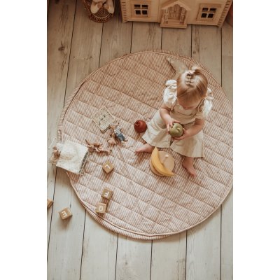 PLAY AND GO Noomad soft Hrací deka a Vak na hračky Stripes brown - 85471_007