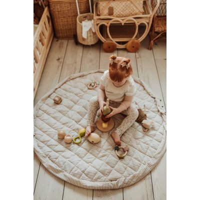 PLAY AND GO Noomad soft Hrací deka a Vak na hračky Stripes blue - 85473_009