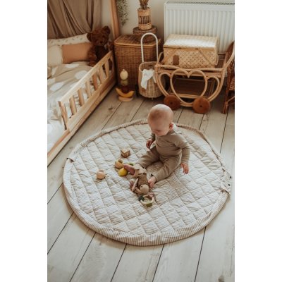 PLAY AND GO Noomad soft Hrací deka a Vak na hračky Stripes blue - 85473_008