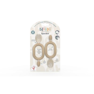 BIBADO Sporkit Multifunkční vidlička 2v1 2 ks Fawn - 85545_002