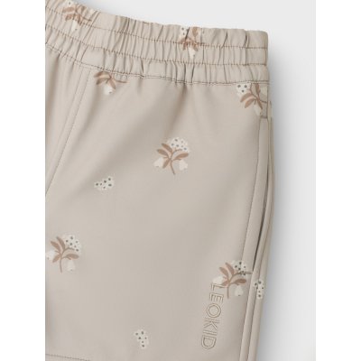 LEOKID Softshellové kalhoty Vic Silver Cloud Flower vel. 104 - 85735_005