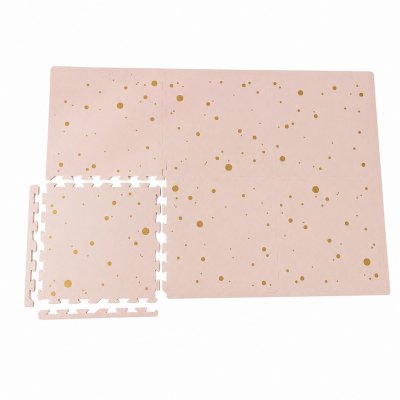 NIDO NIDO Pěnová hrací podložka Pink and Gold Confetti